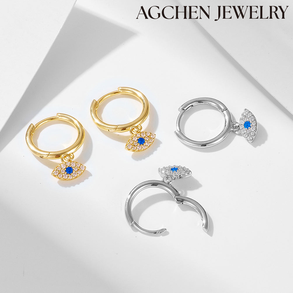 AG S925 Devil's Eye Earrings