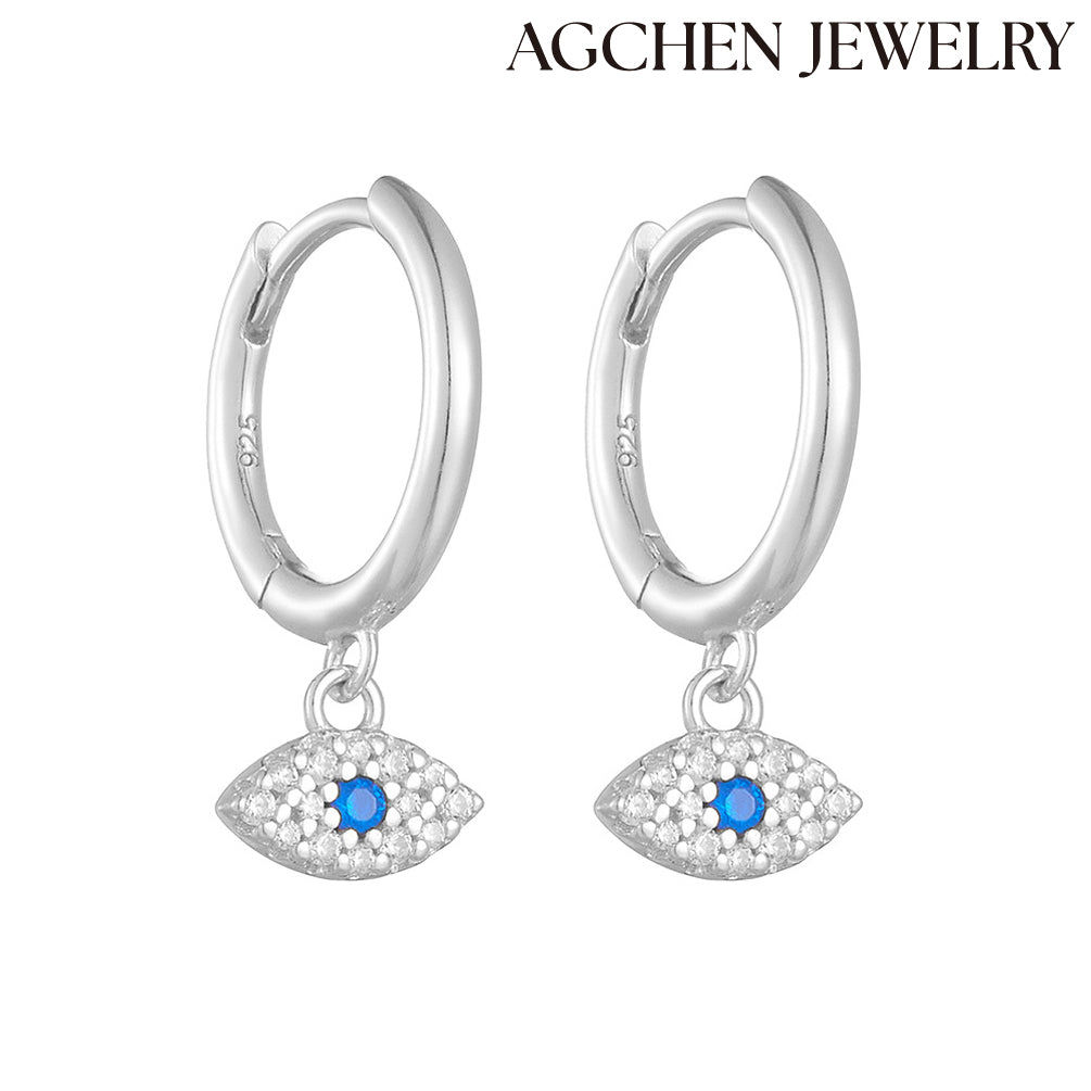 AG S925 Devil's Eye Earrings