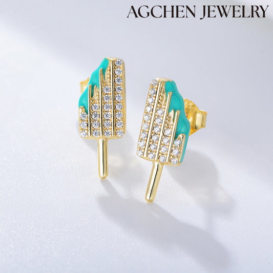 initial earrings purple earrings real silver earrings