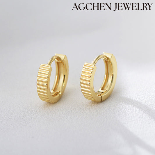 agchenjewelry 18k gold stud earrings 18k gold baby earrings