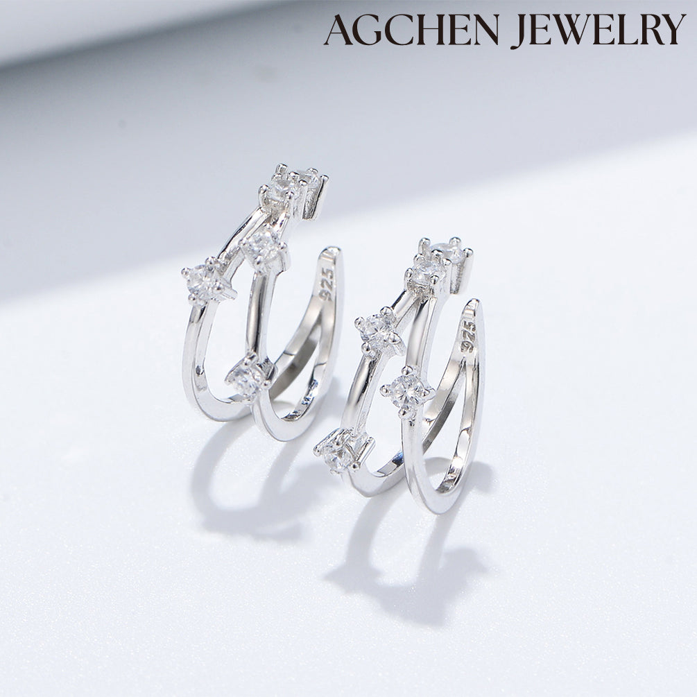single diamond stud earring large sterling silver hoop earrings