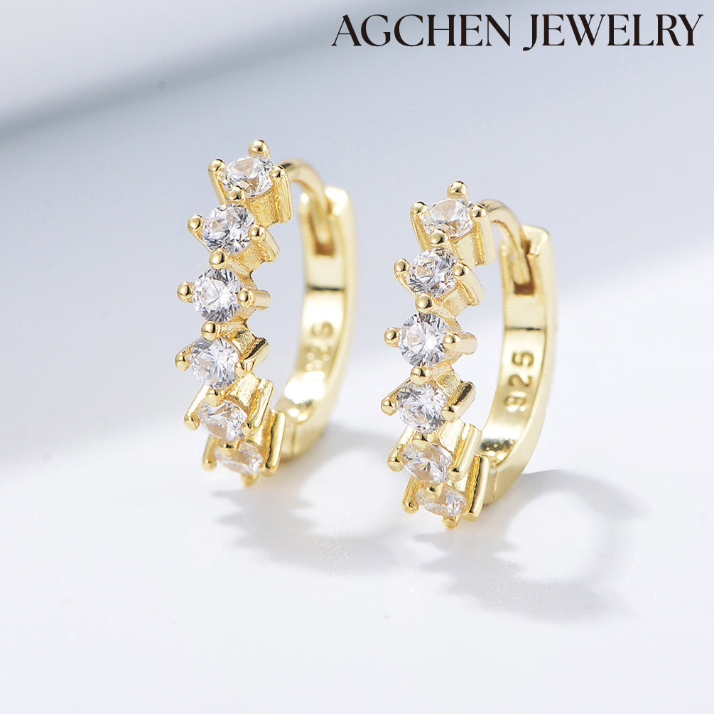 Round Cubic Zirconia Earrings long earrings online