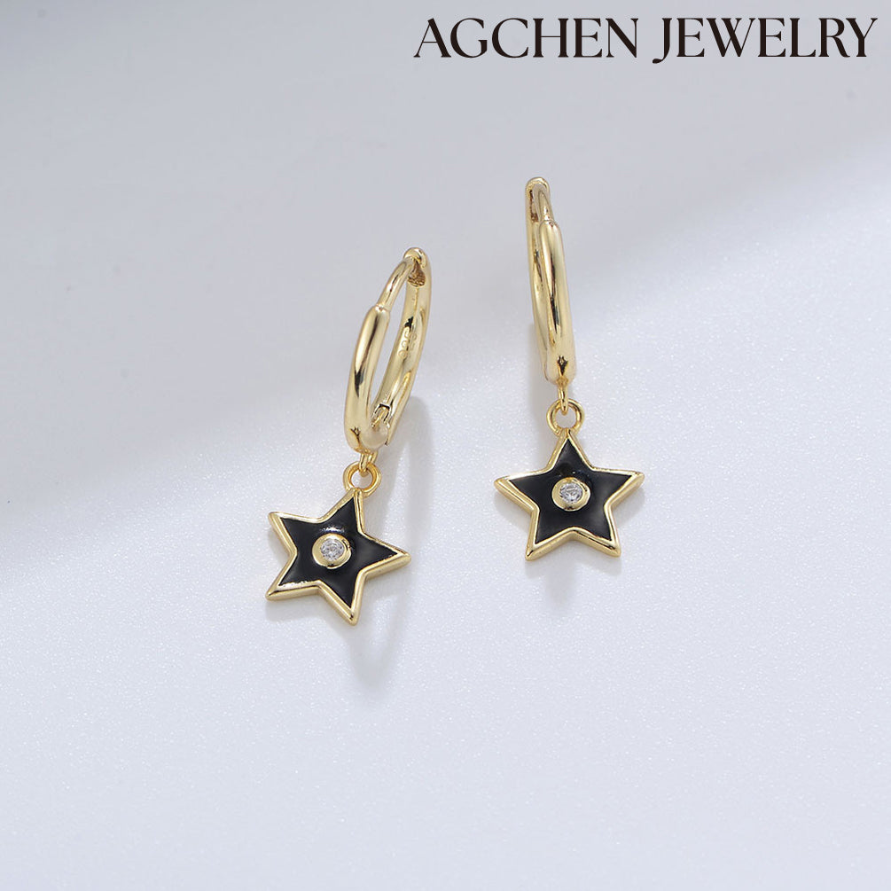 starburst earrings pandora star earrings star dangle earrings
