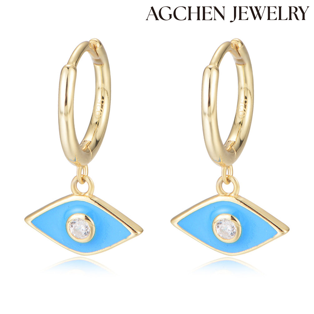 Evil Eye Pendant Earrings agchenjewelry evil eye earrings evil eye stud earrings