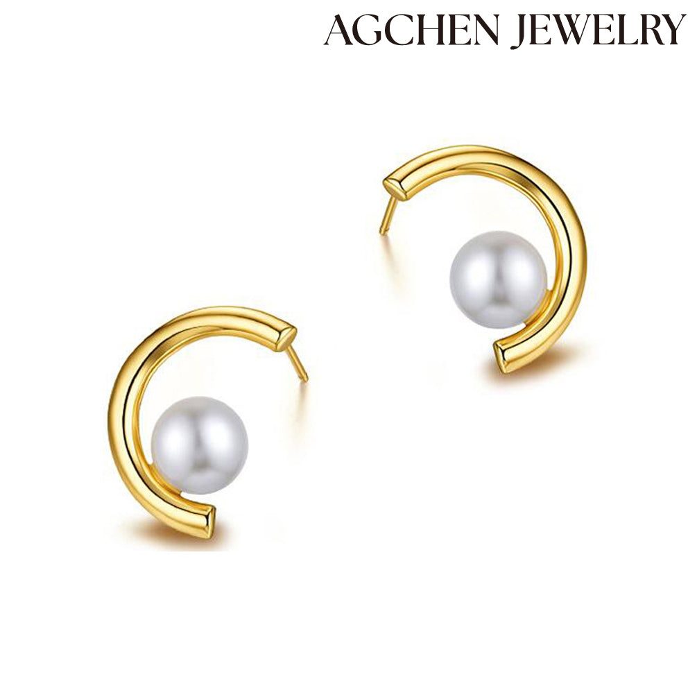 pearl earring gold post earrings earrings with tikka red stud earrings