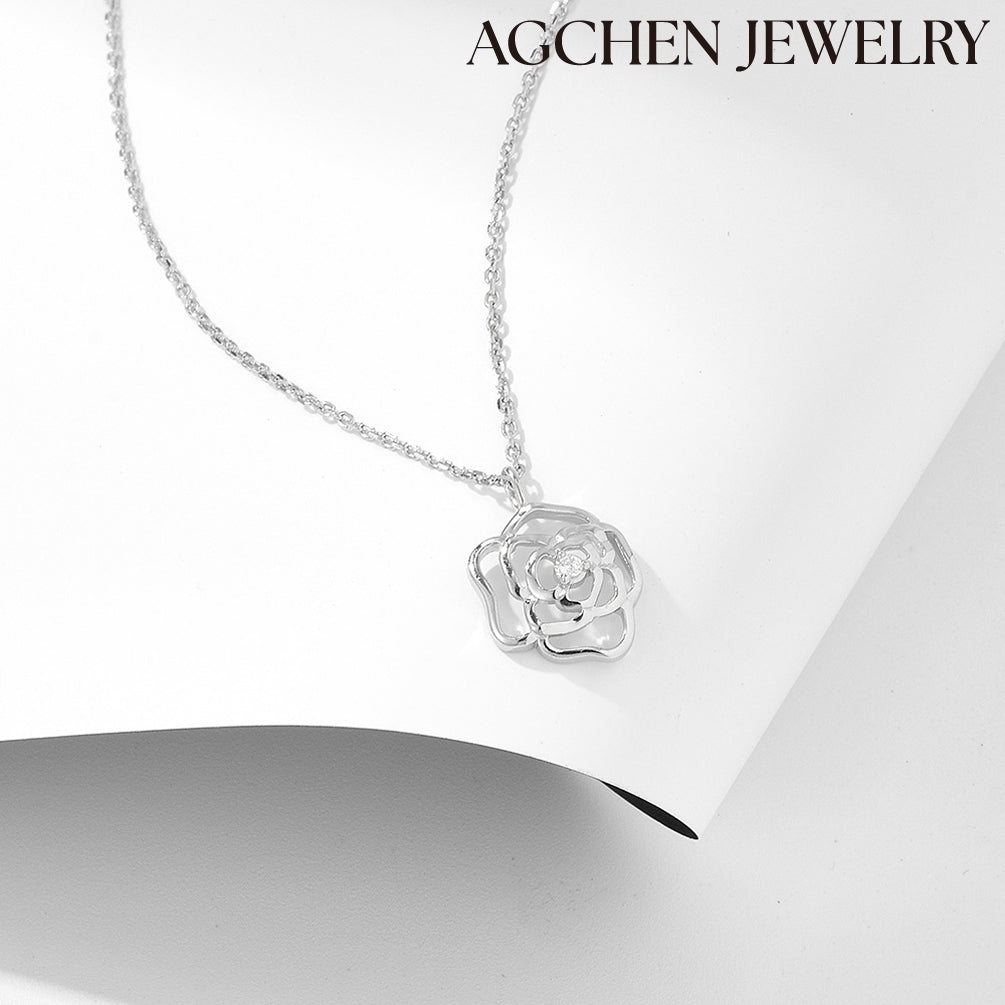 rose gold american diamond necklace gold short necklace designs in 20 grams