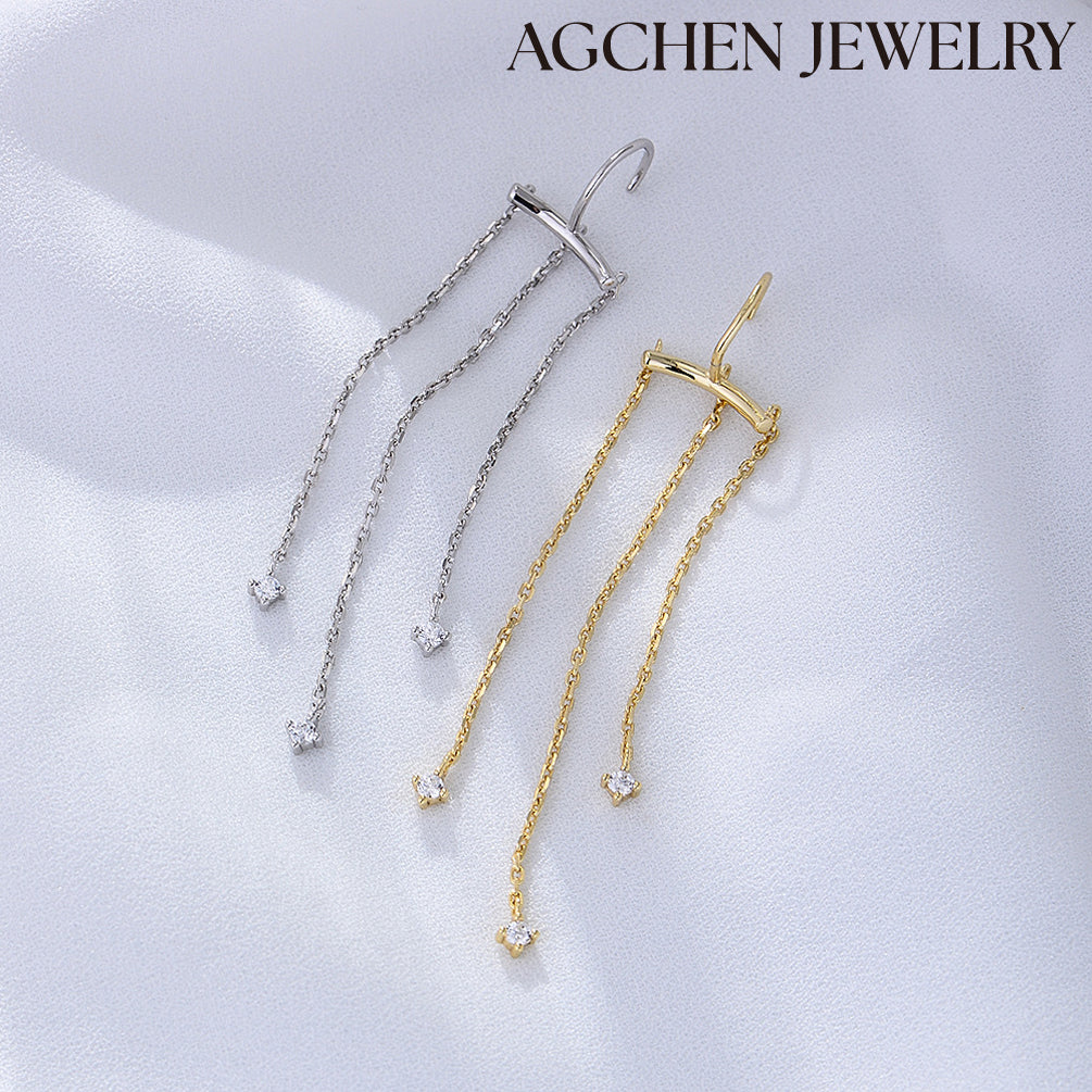 rose gold drop earrings crystal drop earringslong drop earrings sterling silver drop earrings chain drop earrings