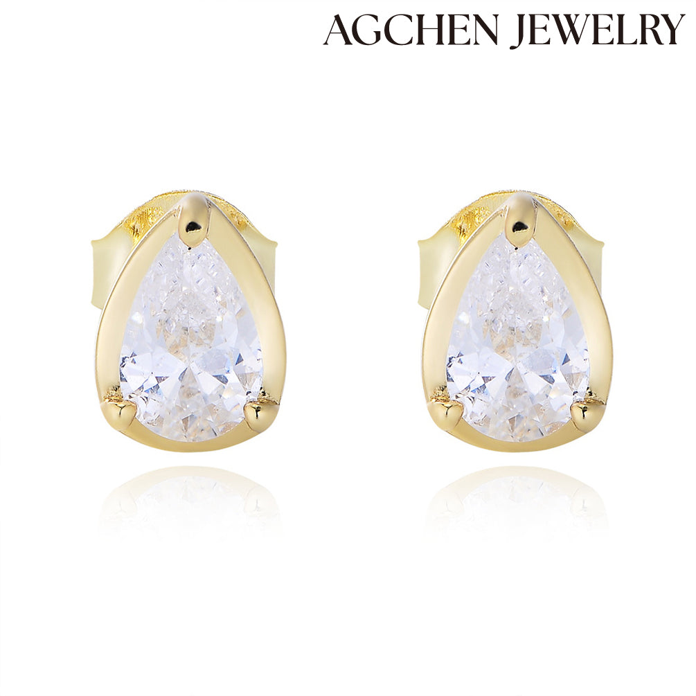 teardrop earrings gold teardrop earrings agchen jewelry