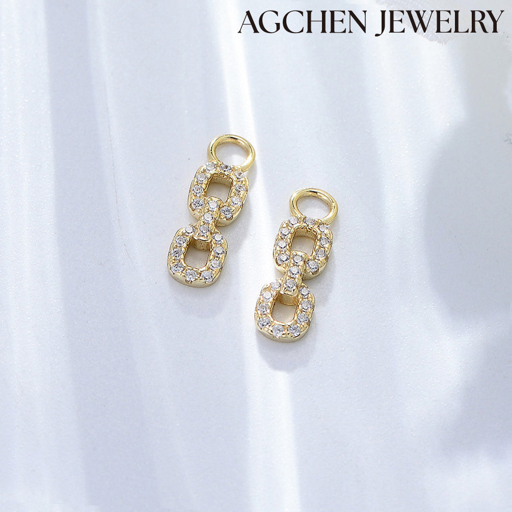 Cubic Zirconia Pig Nose Earrings agchenjewelry simple stud earrings simple diamond earrings