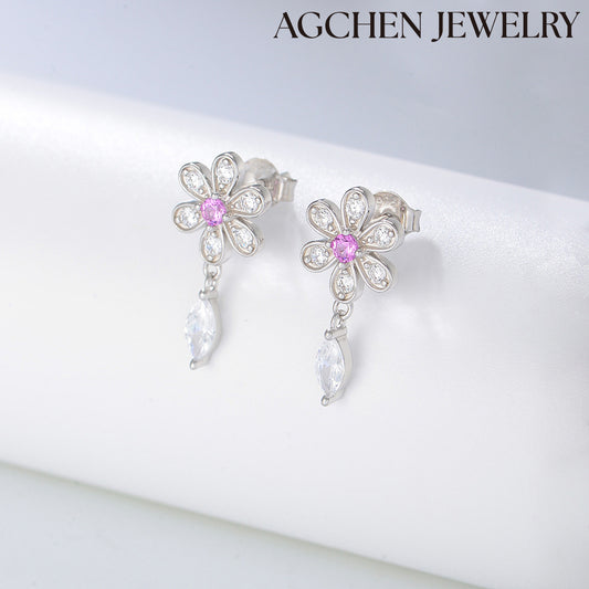 diamond flower earringsgold flower earrings