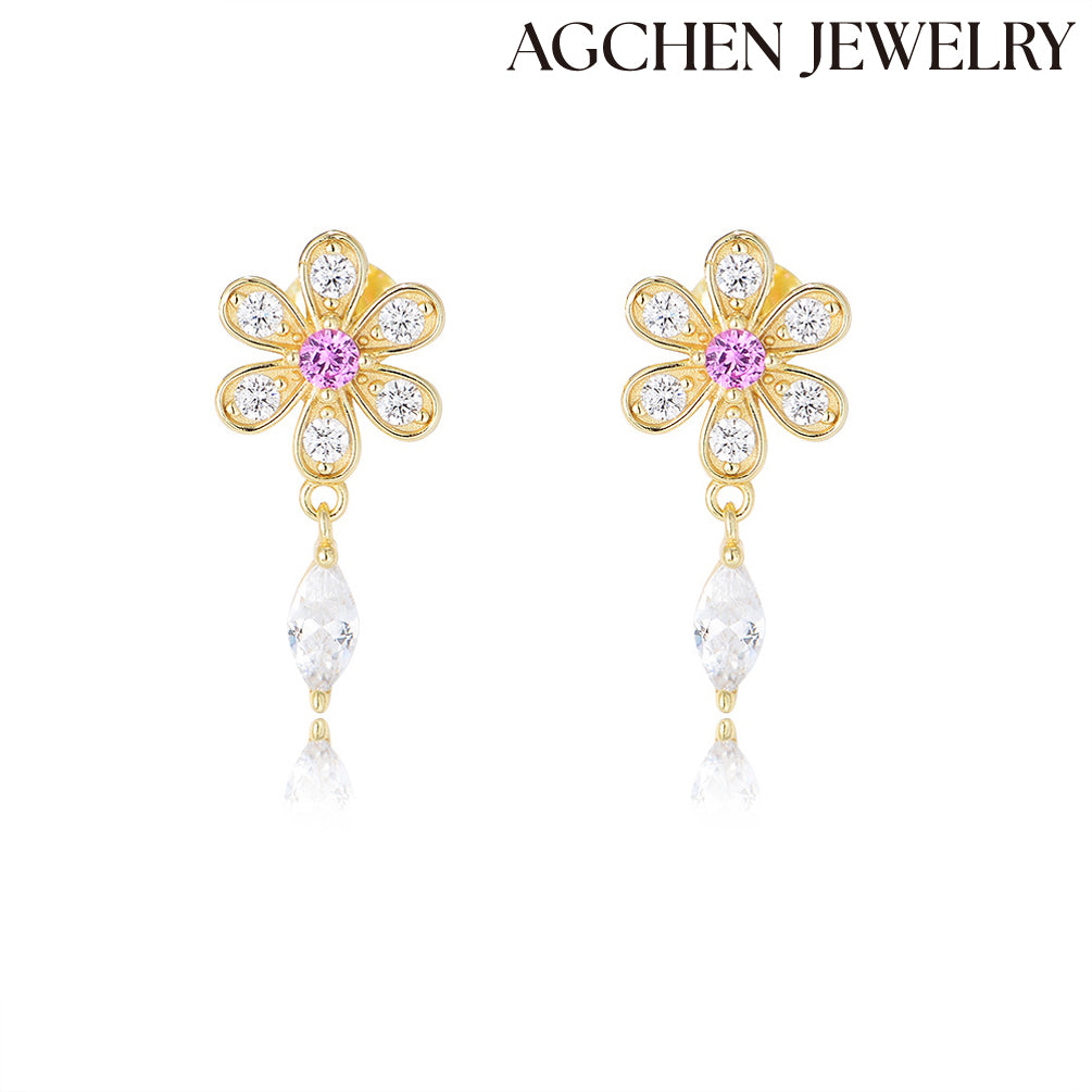 flower earrings sunflower earringsflower stud earrings