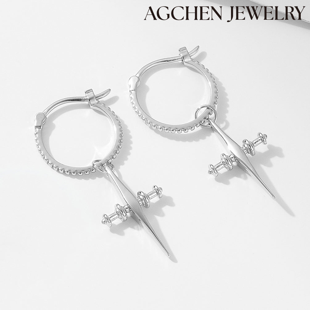 agchenjewelry agearring Cross Earrings agfashion cross earrings women dangle cross earrings