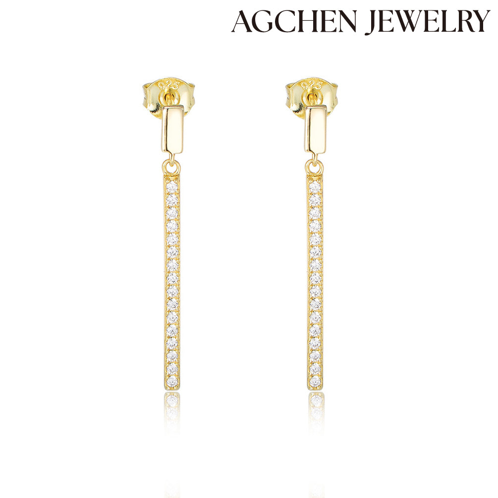Bar-shaped Earrings with Cubic Zirconia bar earrings baublebar earrings