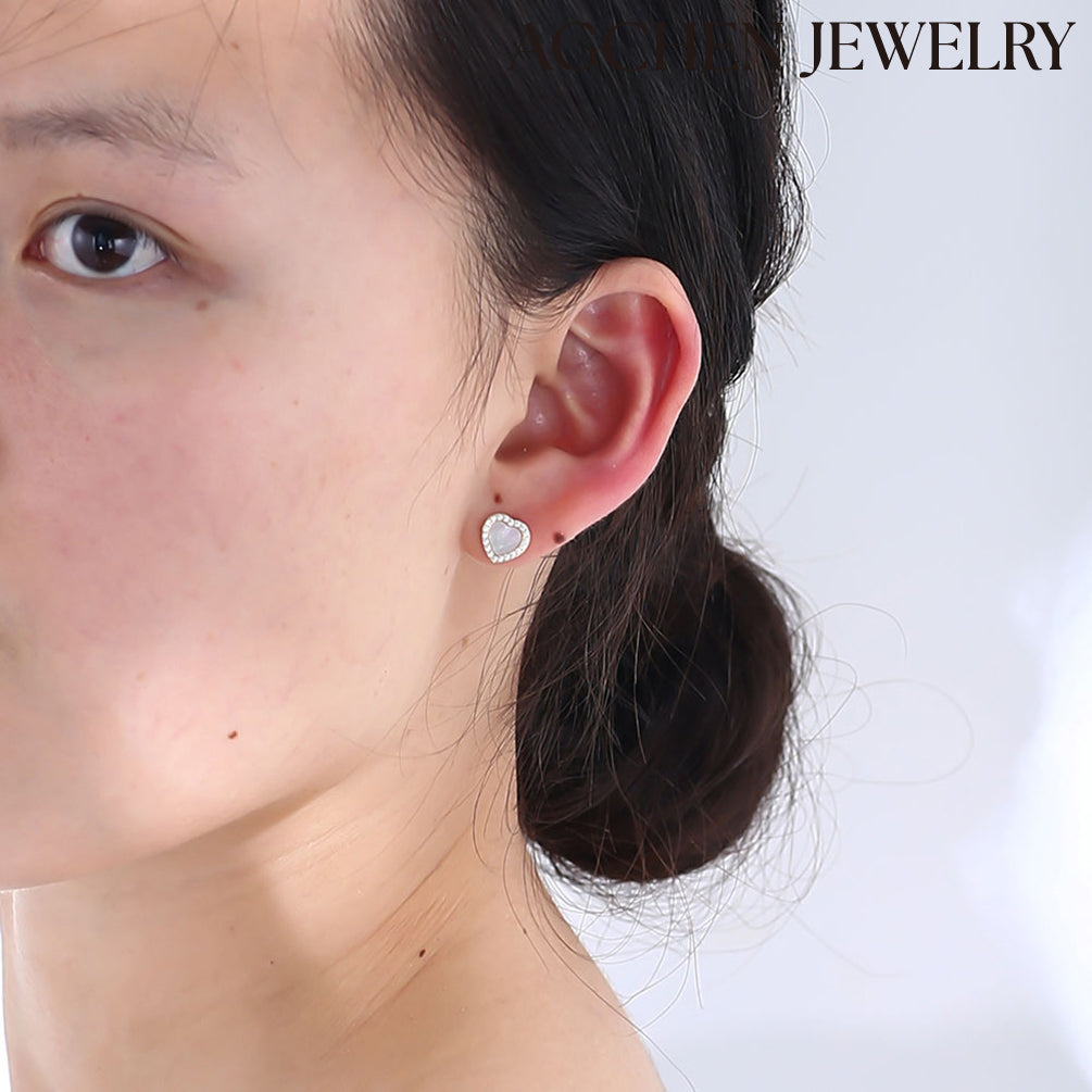 white stone earrings white gold earrings for women white pearl earrings