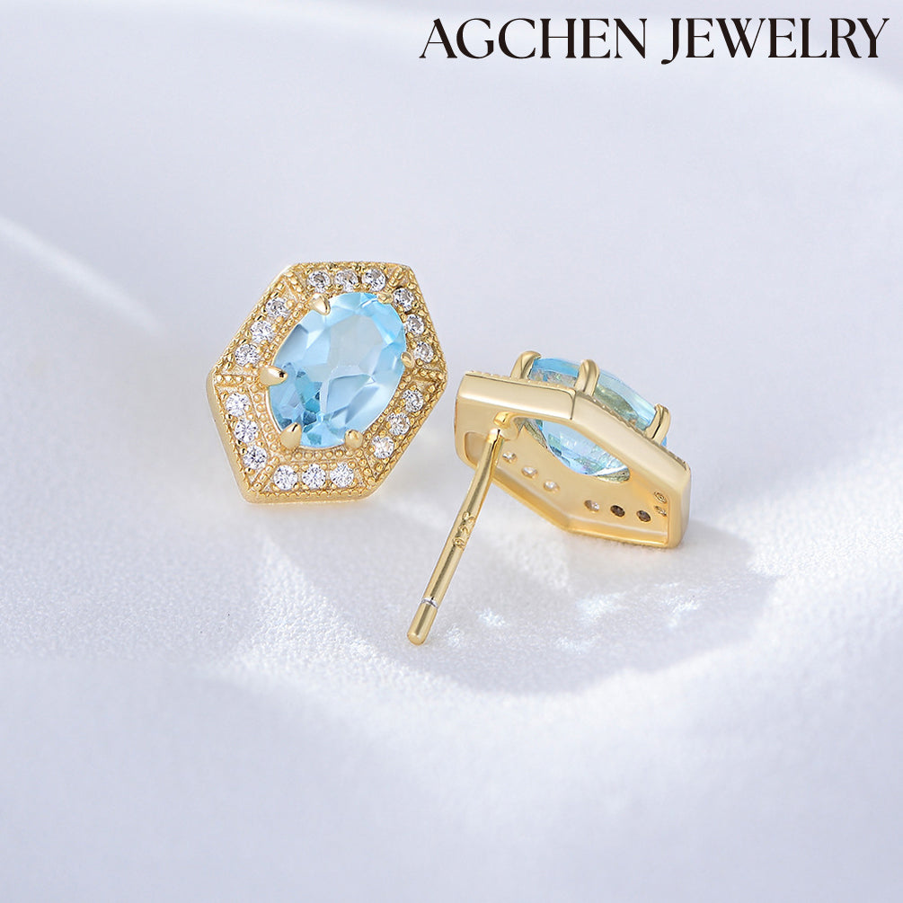 blue hoop earrings mens square earrings gemstone stud earrings