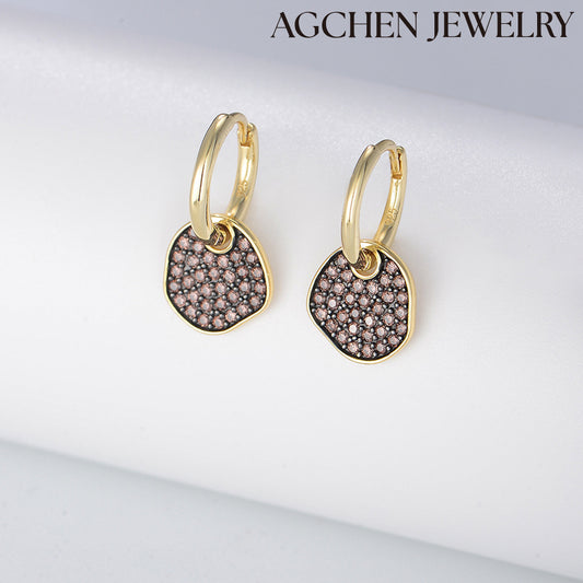 agchenjewelry agjewelry cuteearring agfashion 925 Sterling silver black hoop earrings black diamond earrings for men