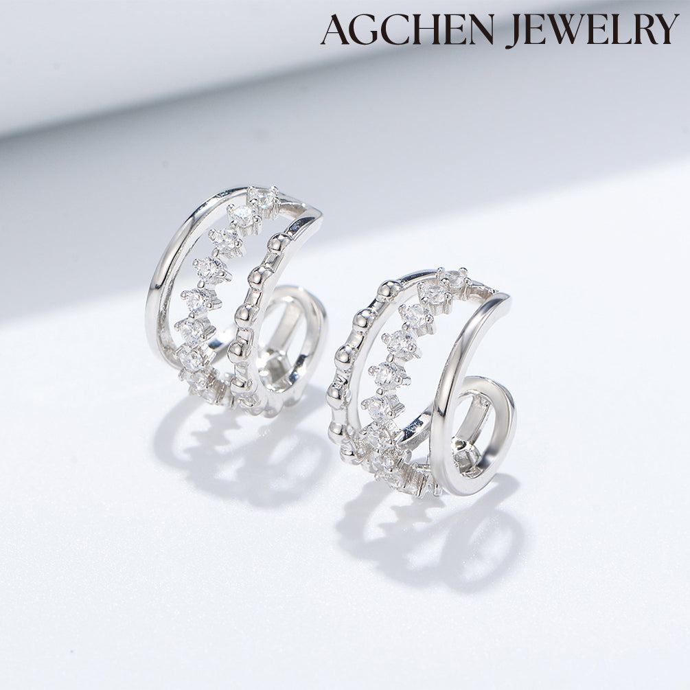 white gold earrings gold earring design for female