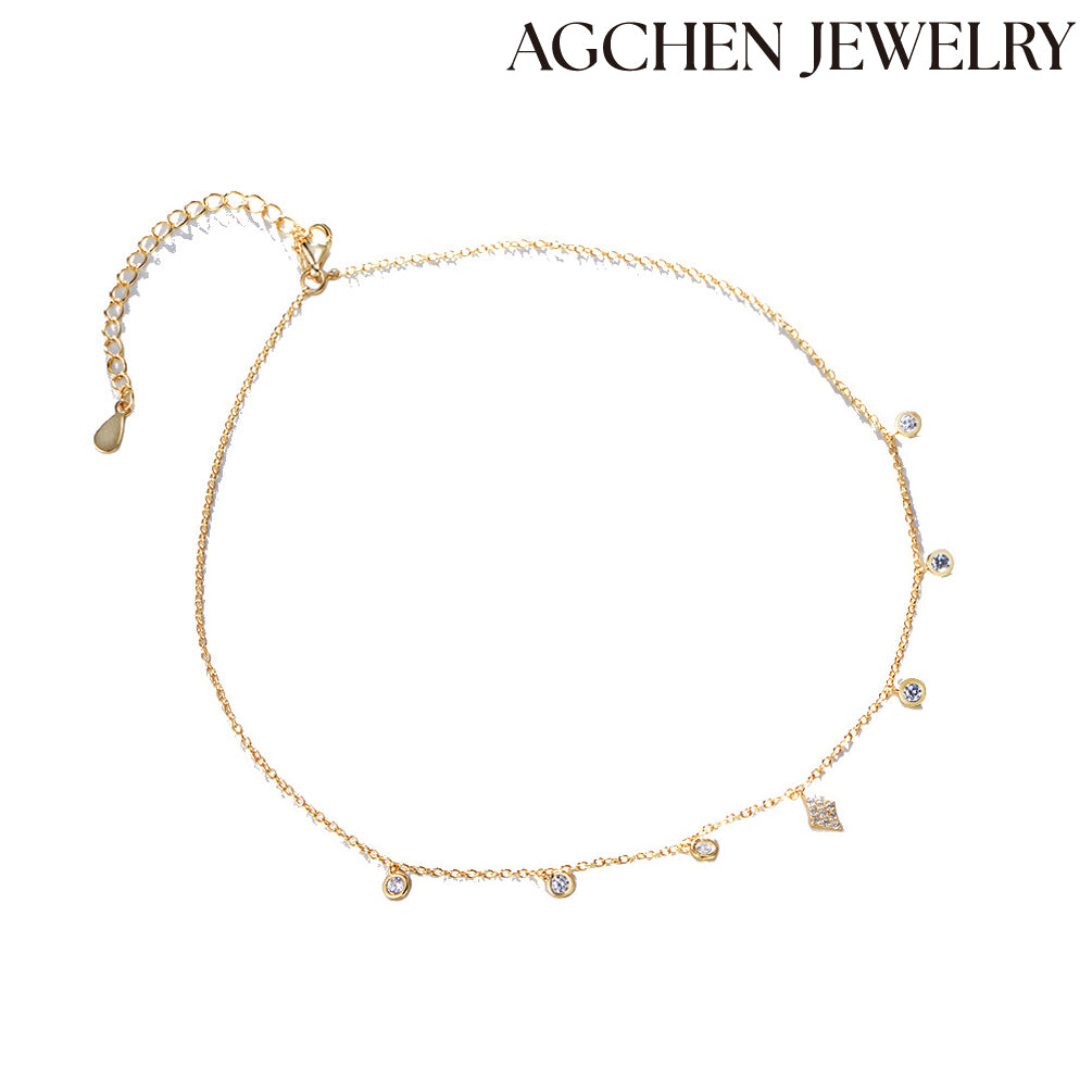agchen cubic zirconia necklace cubic zirconia necklace set