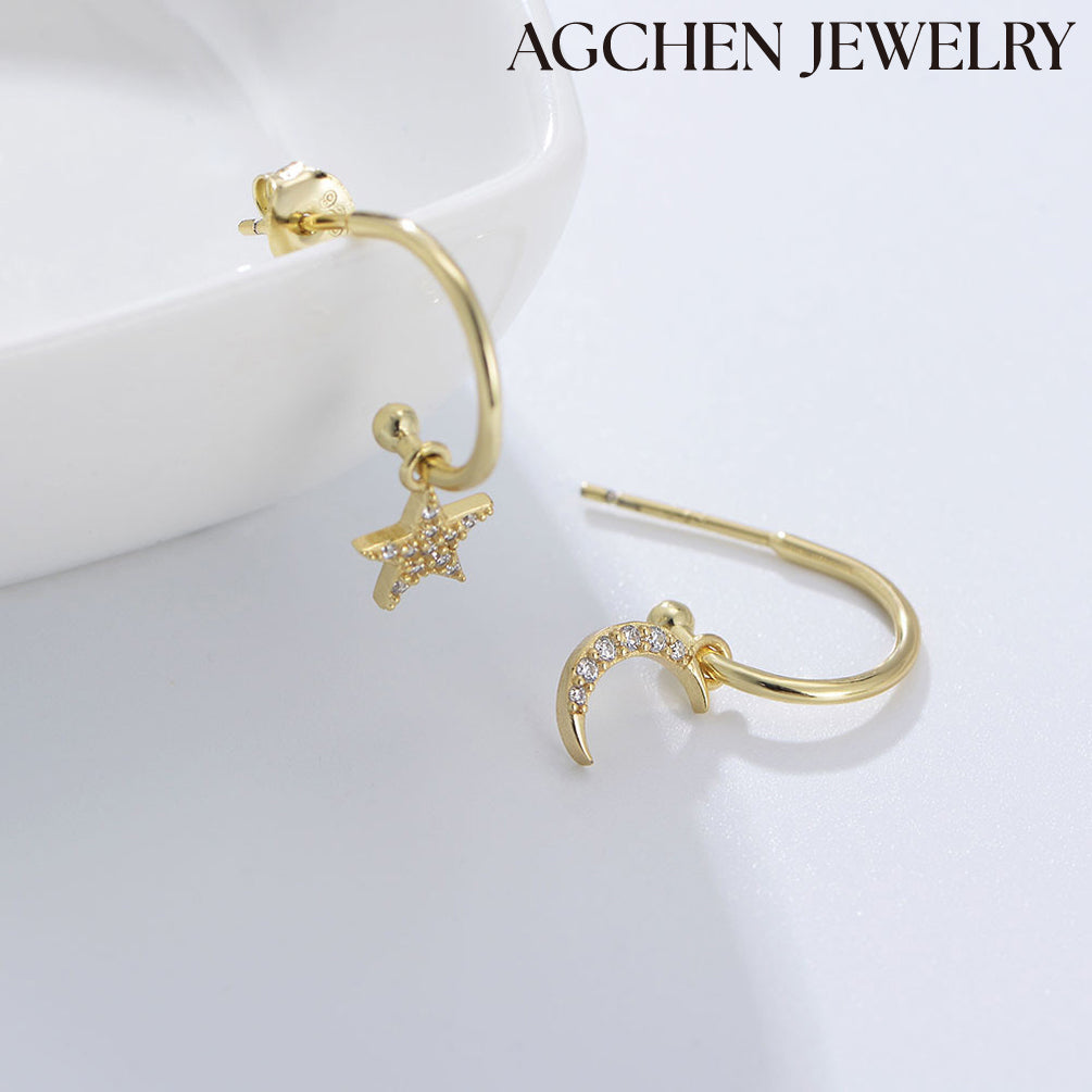 new fashion earrings sterling silver stud earrings set