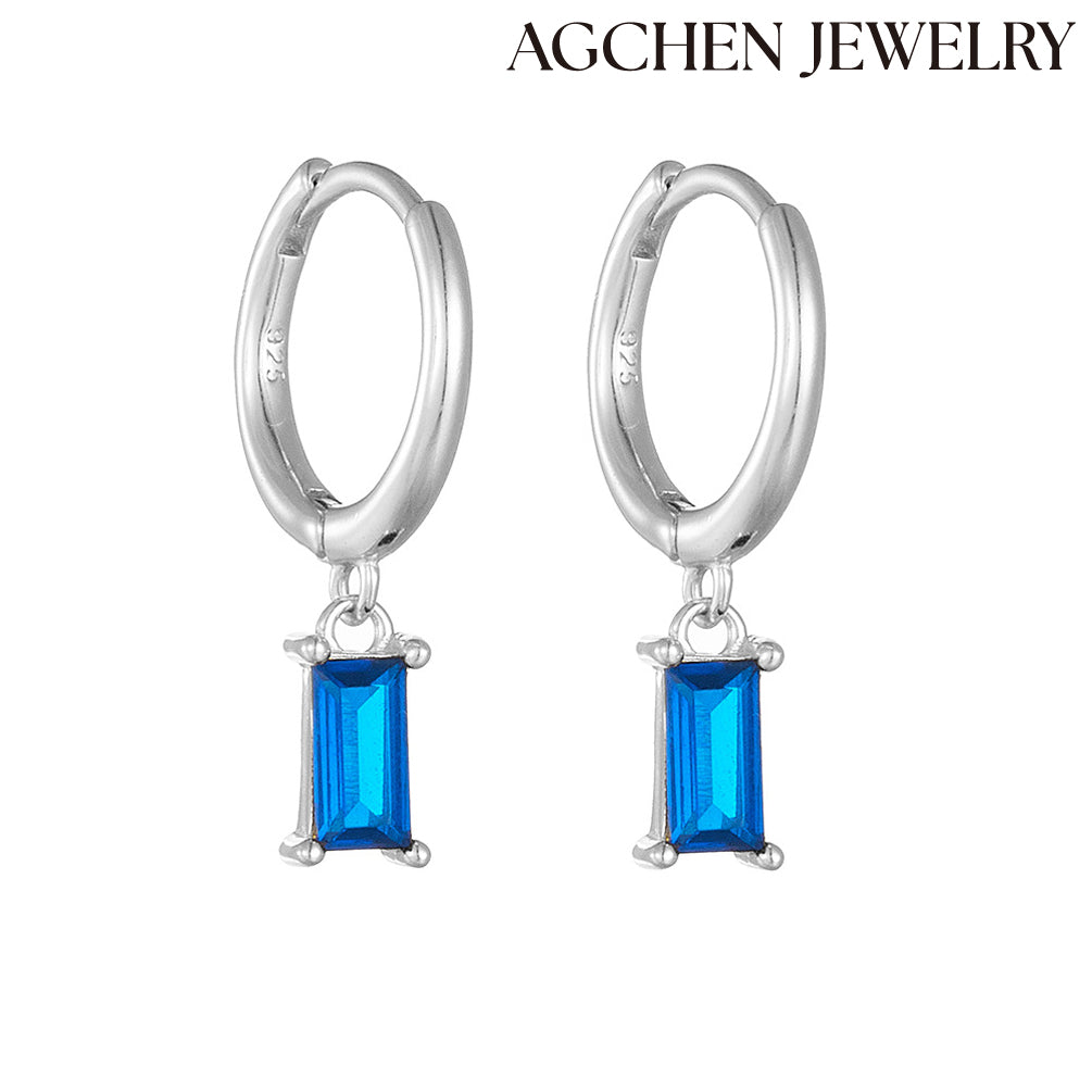 blue earrings blue stone earrings blue topaz earrings