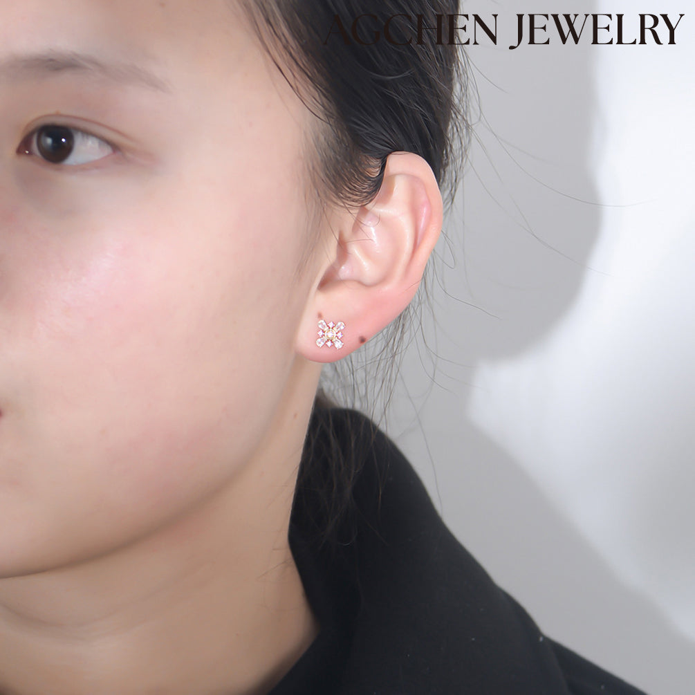 steel earrings tortoise earrings white gold sleeper earrings