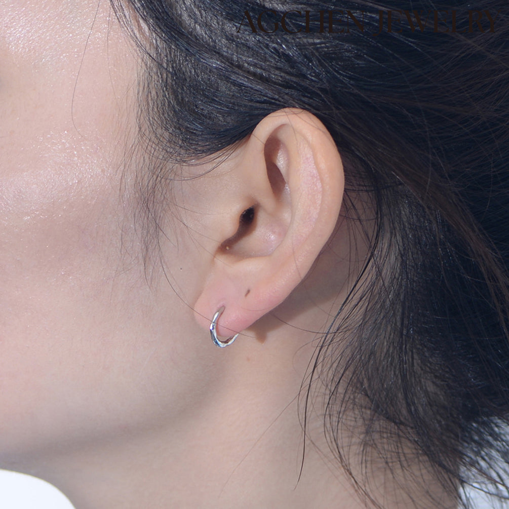 sterling silver stud earrings small silver hoop earrings