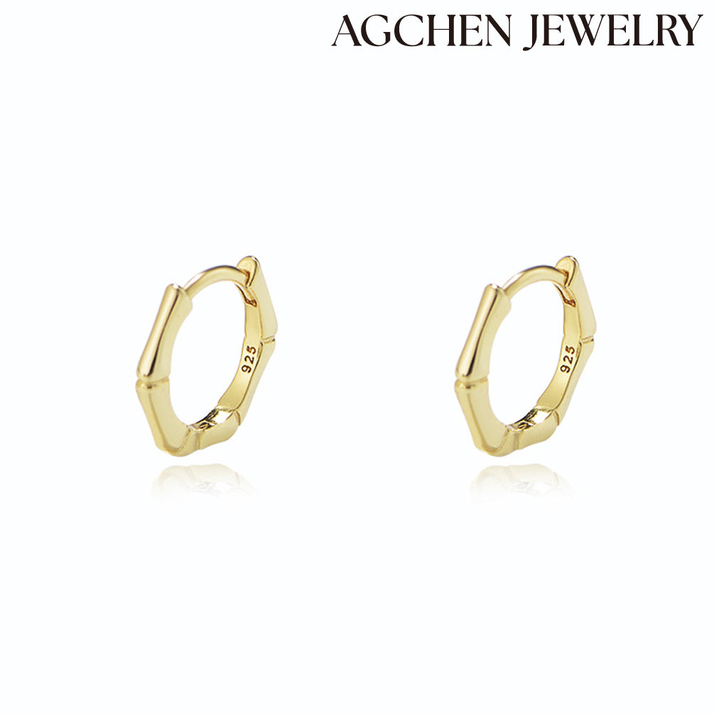Hexagonal Earrings agchenjewelrybaby girl earrings