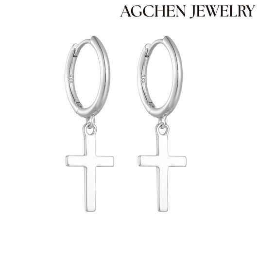 gold cross earrings cross earrings women