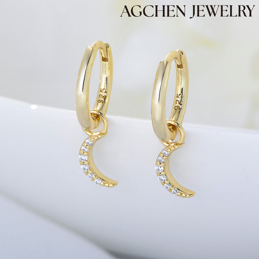 moon pendant moonstone pendantcrescent moon pendant