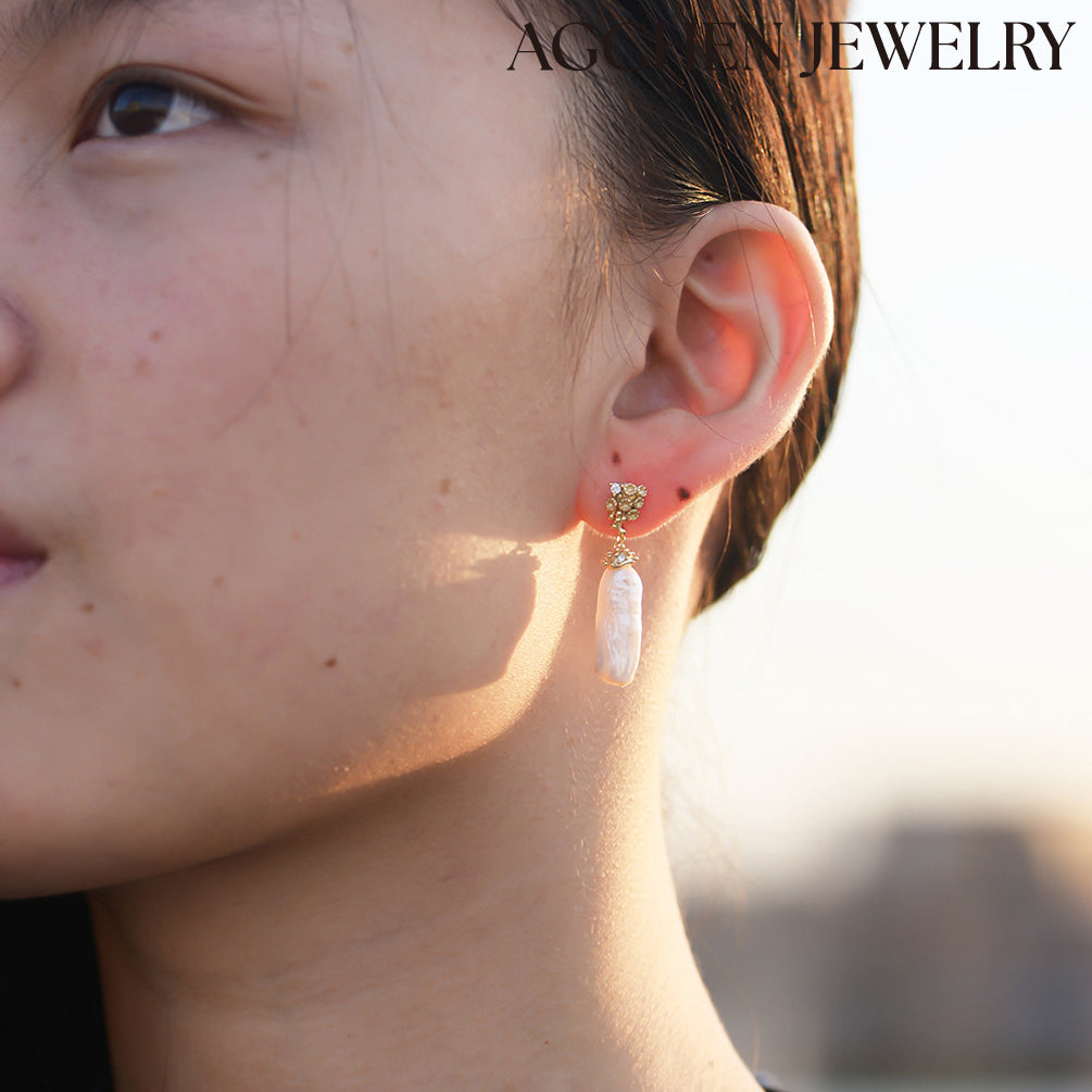 rose gold pearl earringspearl wedding earringsteardrop pearl earringspearl earrings online