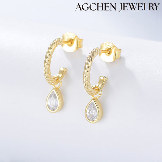 agchenjewelry emerald cut diamond earrings mirror earringsmirror earrings