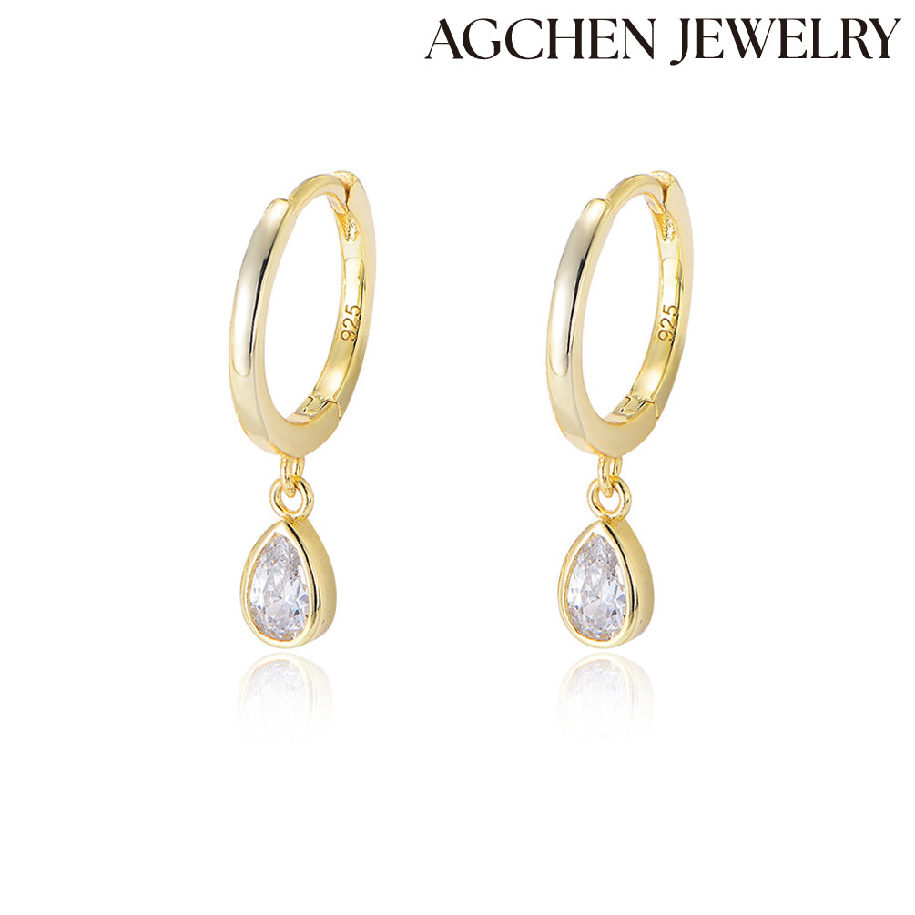 agchenjewelry teardrop earrings gold teardrop earringsteardrop pearl earrings