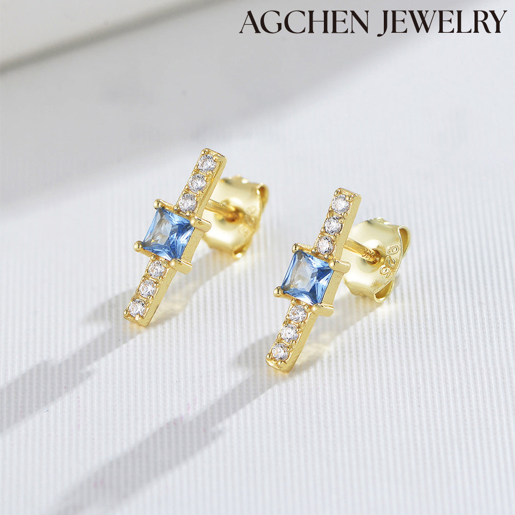 agchenjewelry round earrings gold earrings low price simple earrings