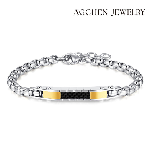 AG Love and Commitment Stainless Steel Bracelet With Vibrant Design - AGCHEN JEWELRY,lover bracelet