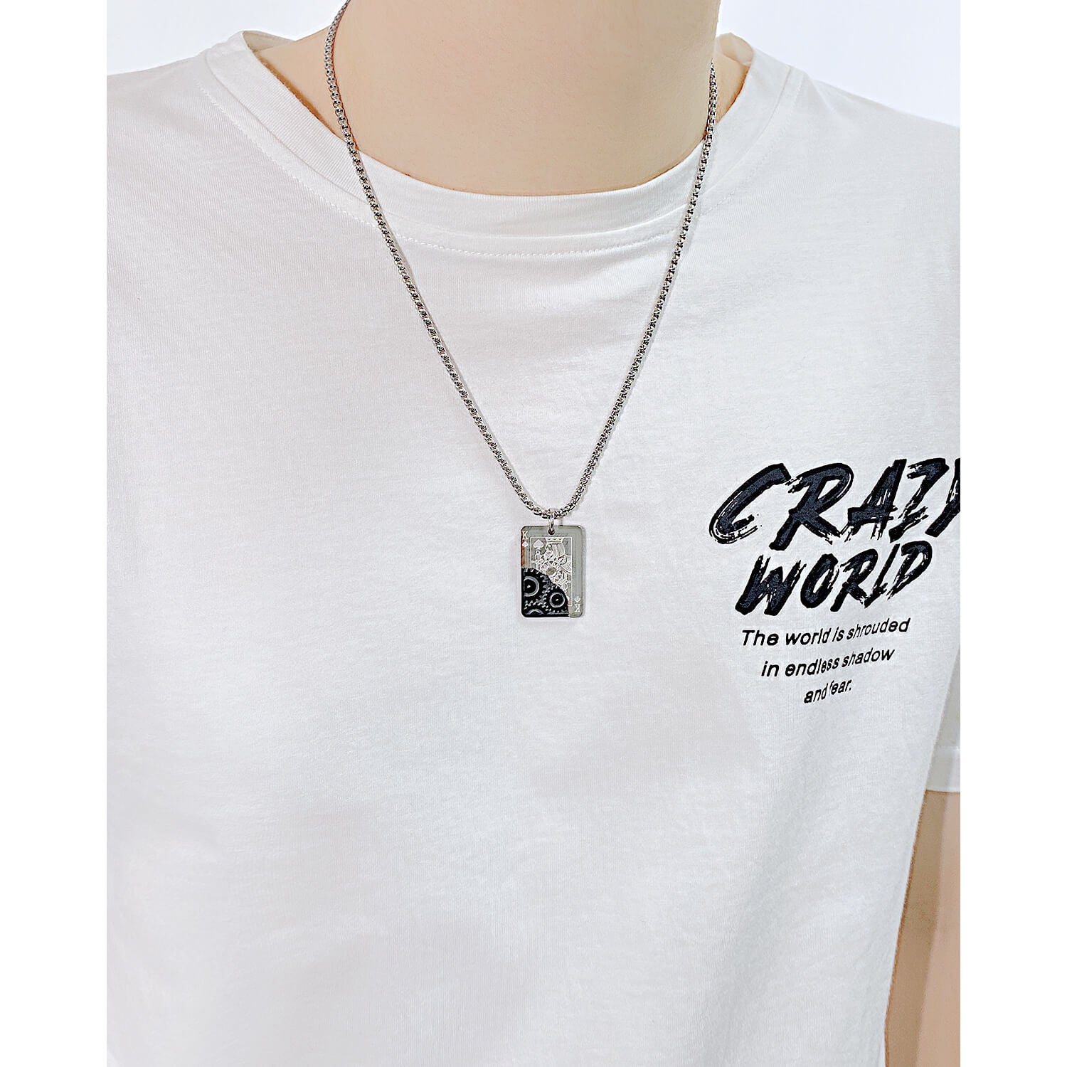 AG Lovers' King and Queen Pendant Necklace - AGCHEN JEWELRY,men necklace