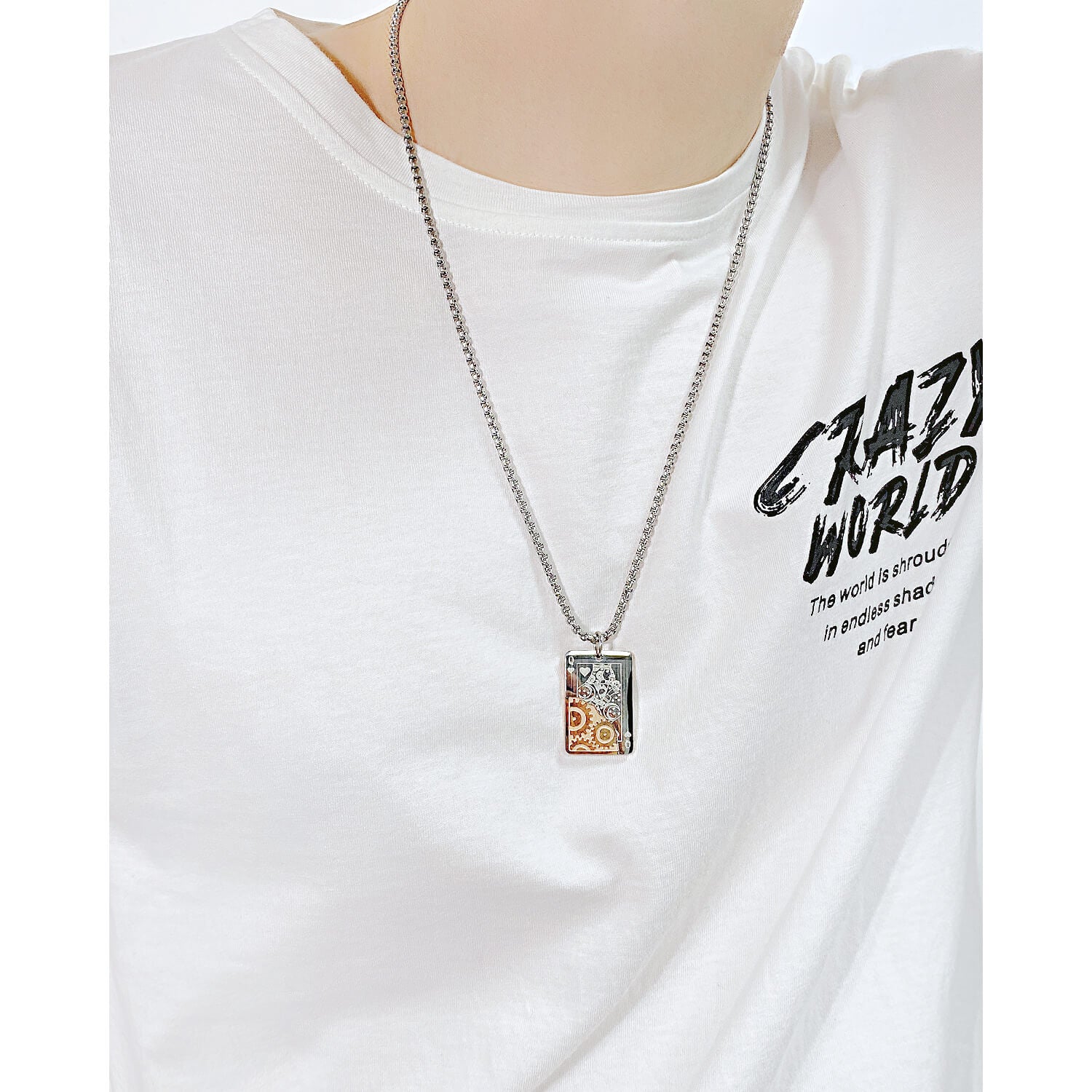 AG Lovers' King and Queen Pendant Necklace - AGCHEN JEWELRY,men necklace