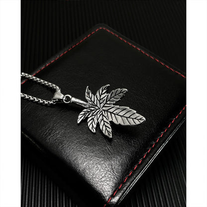 AG Silver Feather Of Faith With Calaite Pendant Necklace - AGCHEN JEWELRY,men necklace