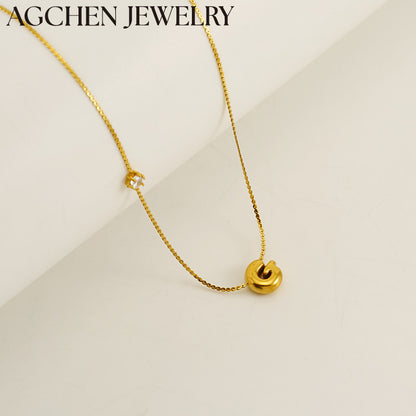 AG Cute Little Letter Necklace