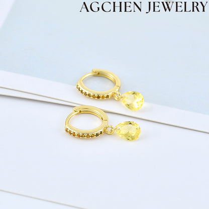 AG Transparent Droplet Earrings