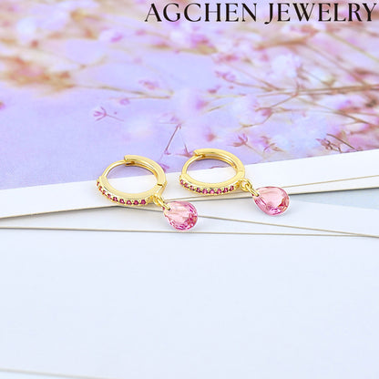 AG Transparent Droplet Earrings