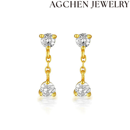 AG Colorful Zirconia Earrings
