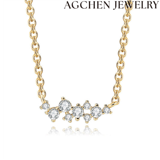 AG Asymmetrical Zircon Necklace