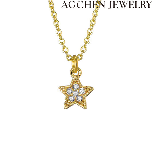 AG Star Zircon Necklace