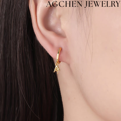 AG Heart-Shaped "I Love You" Earrings