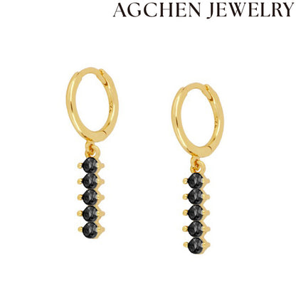 AG Multicolor Zirconia Earrings
