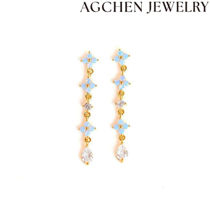AG Blue Star Earrings