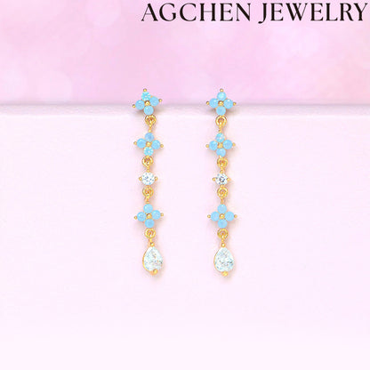 AG Blue Star Earrings