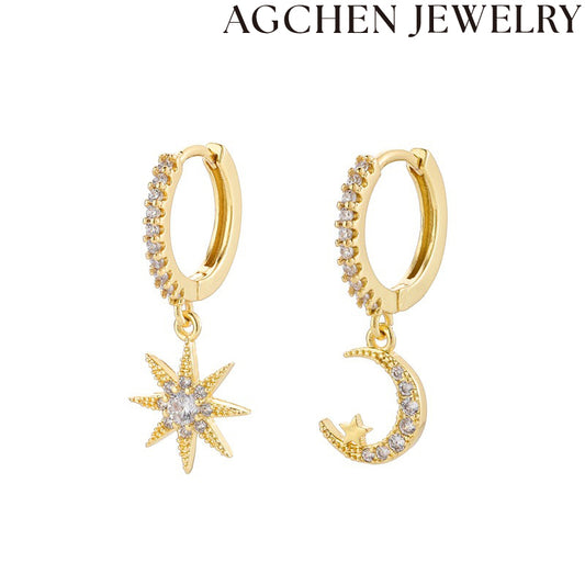 AG Moon and Sun Earrings