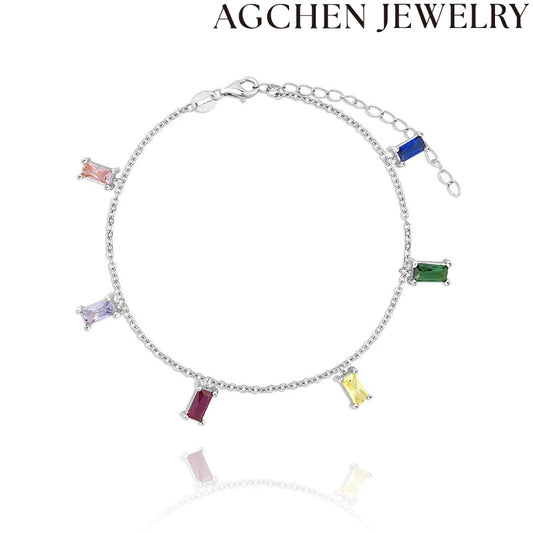 AG Colorful Cubic Zirconia Necklace