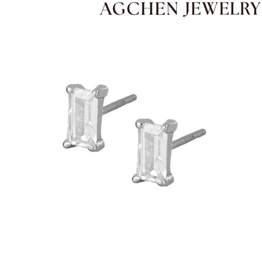 AG Delicate Colorful Zirconia Teardrop Earrings